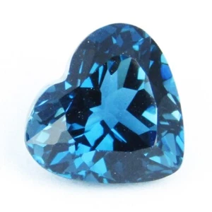 5.22Cts Natural London Blue Topaz Heart Shape Loose Gemstone From Brazil - Picture 1 of 3
