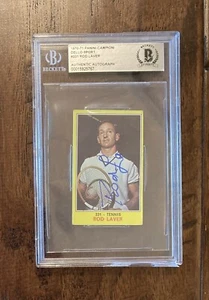 Rod Laver Signed 1970-71 Panini #331 Campioni Dello Sport Rookie Card RC BECKETT - Picture 1 of 8