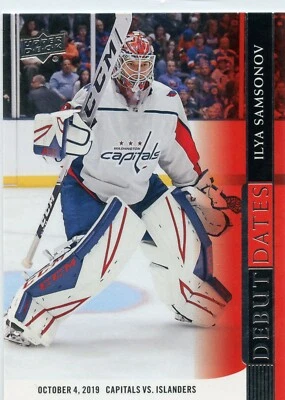 2020-21 Upper Deck Debut Dates #DD-16 Ilya Samsonov - Image 1 of 2