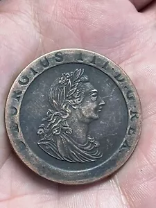 More details for 1797 king george iii cartwheel penny coin beautiful