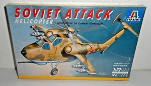 SOVIET ATTACK Helicopter 1:72 Scale Model Kit No 176 Brand New Italeri - Picture 1 of 7