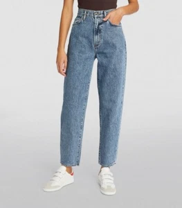 GOLDSIGN THE PEG HIGH RISE STRAIGHT LEG JEANS COLOUR COLLIER DESIGNER - Picture 1 of 10