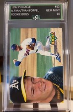 1992 Pinnacle Rookie Idols Baseball #12 Nolan Ryan Poppel EJE 10 GEM MINT 1:125 