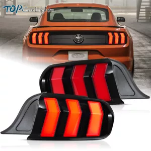 VLAND Red LED Tail Lights For 2015-2023 Ford Mustang 5Modes Style w/Sequential - Picture 1 of 14