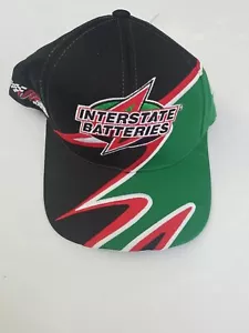 Vintage Chase Interstate Batteries Bobby Labonte # 18 Black Snapback Cap Hat - Picture 1 of 6