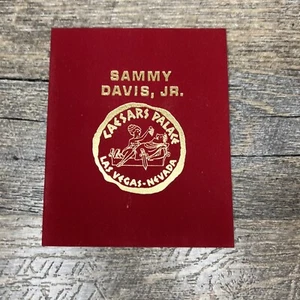 Sammy Davis Jr. 1975 Caesars Palace Las Vegas Table Program Card The Rat Pack H2 - Picture 1 of 6