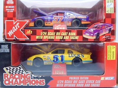 action nascar литая модель 1996 Racing Champions 1:24 No37 K-Mart And No51 Lucks (RTC73) - Изображение 1 из 4