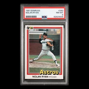 NOLAN RYAN - 1981 DONRUSS #260 PSA 8 NM-MT HOUSTON ASTROS HOF - Bild 1 von 3