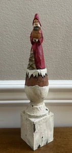 ANTHONY COSTANZA TALLAS CAPTURADAS ARTE POPULAR SANTA CON ARCA SOBRE PEDESTAL EFY 12 1/2" - Imagen 1 de 10