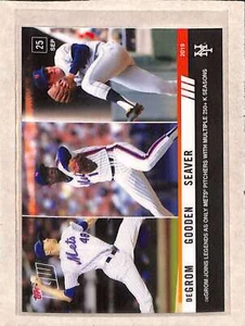 2019 Topps Now #896 DeGrom / Gooden / Seaver NM - Picture 1 of 2