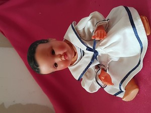 ANCIENNE POUPEE EN Rhodoid 32 Cm Yeux Bleus EUR 10,00 - FR
