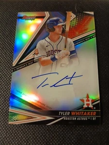 Tarjeta de novato Tyler Whitaker Bowmans 2022 mejor autografiada automática RC #B22TW ASTROS - Imagen 1 de 2