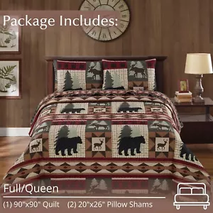 Virah Bella - Wildlife Patch - Lightweight Reversible Quilt Set - Picture 1 of 7