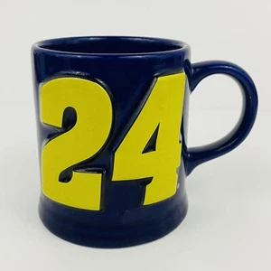 Vintage Jeff Gordon NASCAR Racing Embossed 3D Facsimile Signature Coffee Mug Cup - Picture 1 of 11