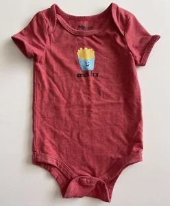 Indigo Baby Body Suit 6-12m Red Small Fry Graphic Short Sleeve - Picture 1 of 4