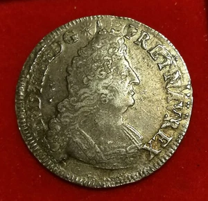 France , Louis XIV ou XIIII , 1/2 Écu aux Palmes , 1693 A Paris - Imagen 1 de 2