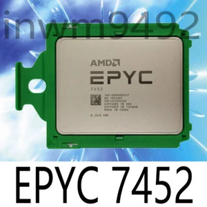 AMD EPYC 7452 32 cores 64 threads 2.35GHz up to 3.35GHz 155w cpu processor - Picture 1 of 1