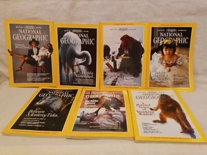 National Geographic Magazine 1990 Lot Of 7 With Insert - Picture 1 of 3