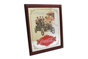 Espejo de Coca Cola 1994 - póster de cartón 1939 a través de los años auto vintage - Imagen 1 de 3