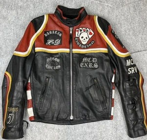Vintage RARE Harley Davidson and The Marlboro Man Leather Jacket Mexico Made - Picture 1 of 19