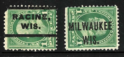 Sc #279 BOLD RACINE & MILWAUKEE 19th Century Precancels 1 Cent Franklin US 71B71 - Image 1 of 3