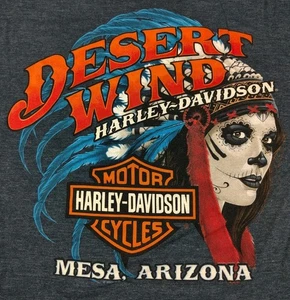 Harley Davidson Dia De Los Muertos Desert Wind Mesa AZ Hemd Tag Der Toten L - Bild 1 von 8