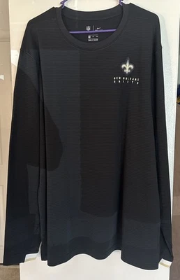NWOT Nike Dri-Fit On Field Apparel New Orleans Saints Crew Neck Sweatshirt 2XL - Image 1 of 4