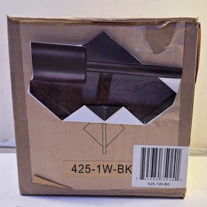 1 NEW INNOVATIONS LIGHTING 425-1W-BK SCONCE, BLACK NIB ***MAKE OFFER*** - Picture 1 of 1