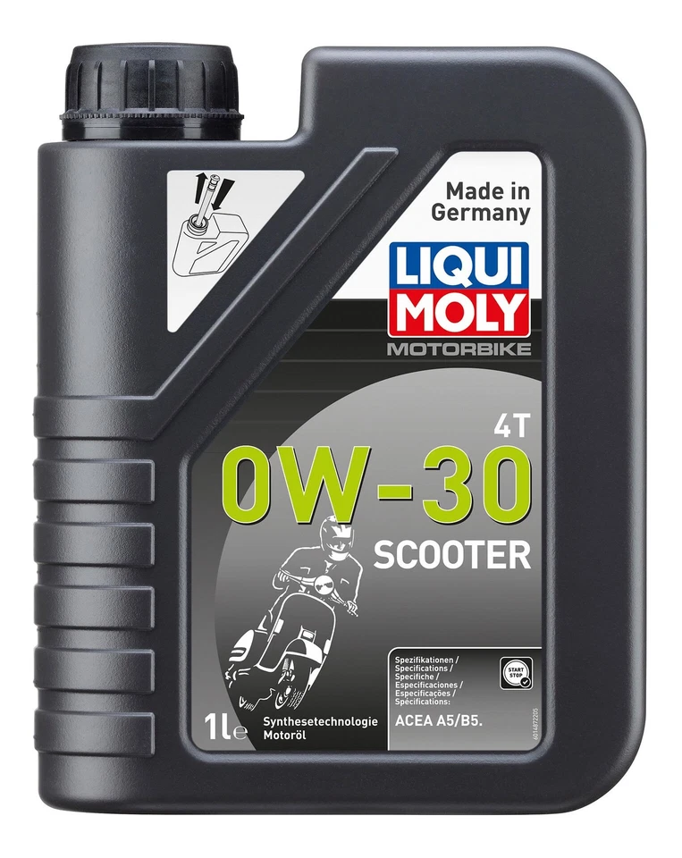 Liqui Moly Motocicleta 4T Scooter 0W30 Street Race Aceite De Motor 1 Litro - Imagen 1 de 1