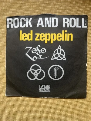 Led zeppelin rock N Roll 7” Single Four sticks - Image 1 of 4