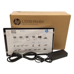 HP L7016T V1X13AA Touchscreen Monitor, Capacitive, 15.6in TN, 1366x768, 12VDC - Picture 1 of 6