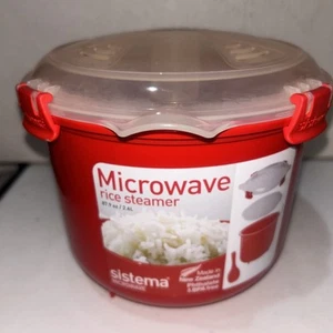Sistema Microwave Rice Steamer - 2.6 L, Red/Clear - Picture 1 of 4