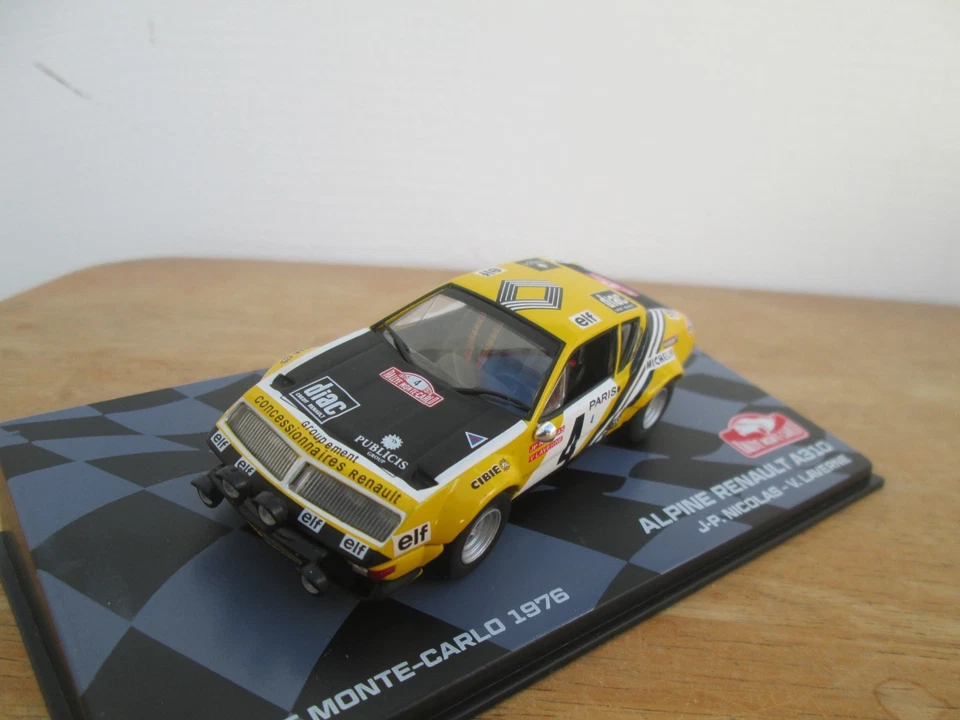 Alpine Renault A310 - Monte Carlo Rally 1976 - J.P.Nicolas - 1/43 Altaya - Image 1 of 4