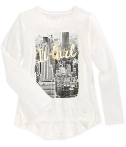 Sean John Girls It Girl Graphic T-Shirt, Off-White, Big Kids (8-20), S (8) - Picture 1 of 1