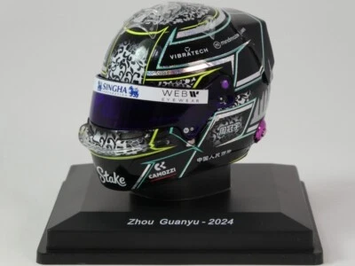 Spark Helmet #24 Zhou Guanyu Sauber F1 GP 2024 1/5 5HF148 - Immagine 1 di 3