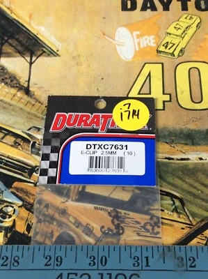 DuraTrax DTXC7631 E-Clip {2.5MM X 10pc.} NewInPack USA Shipped - Image 1 of 3