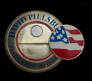 "CHALLENGE COIN /WREMOVABLE BALLMARKER" "PGA TOUR MILITARY OUTREACH" RARE PIECE - Picture 1 of 7