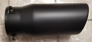 Richeer Adjustable 3-3.5 Inch Inlet Exhaust Tip 5" Outlet 12" Overall Length St - Picture 1 of 3