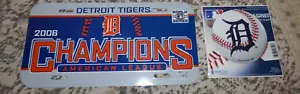 2006 World Series Detroit Tigers License Plate lot, plate & magnet MLB VTG NEW - Picture 1 of 4