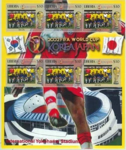 LIBERIA - Stamps M / SHEET - 2002 FIFA Football JAPAN / KOREA: BRAZIL team - Picture 1 of 1