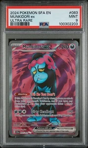Munkidori EX 83/64 MINT PSA 9. Pokemon SV Shrouded Fable - 2024 - Picture 1 of 3