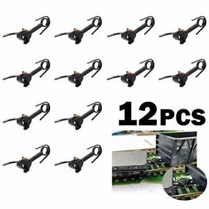 12pcs HO scale Knuckle Couplers with Spring 20mm E-Z Magnetic Railway Coupling