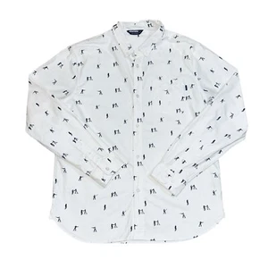 Undefeated White Action Oxford Shirt Size L - Picture 1 of 8