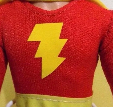 Mego Shazam Decal Emblem Sticker WGSH 8 inch Action Figure Pre Cut, Mego Parts Cover