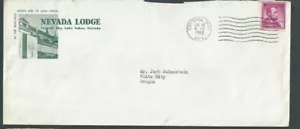 1960 Crystal Bay NY Nevada Lodge mit Liberty 4c Coil Sohle Verwendung - Bild 1 von 1