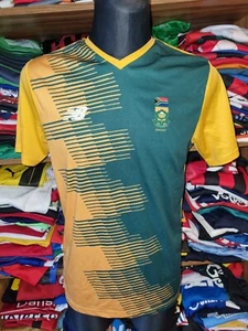 SOUTH AFRICA CRICKET SHIRT SIZE M NEW BALANCE JERSEY CAMISETA (w774) - Picture 1 of 5