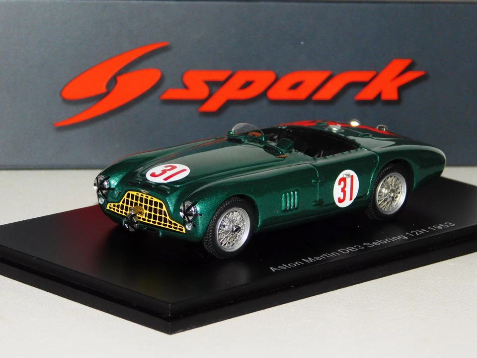 ASTON MARTIN DB3 #31 DUKE/COLLINS SEBRING 1953 SPARK S2449 1:43 - Immagine 1 di 1