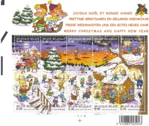 BELGIEN 2002 Weihnachtscomics M/S postfrisch ** BLOK 98 - Bild 1 von 1
