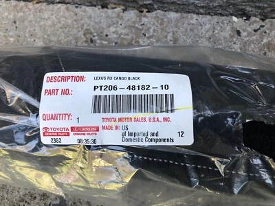 全新 黑色 正品 雷克萨斯 原始设备制造商 工厂 货物地毯垫 RX350L RX450HL 18-19 — 第 1/4 张图片