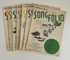 Armed Forces Song Folio Magazine Lot (7) 1952 1953 Navy Army Usaf Usmc